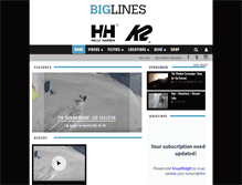 Tablet Screenshot of biglines.com